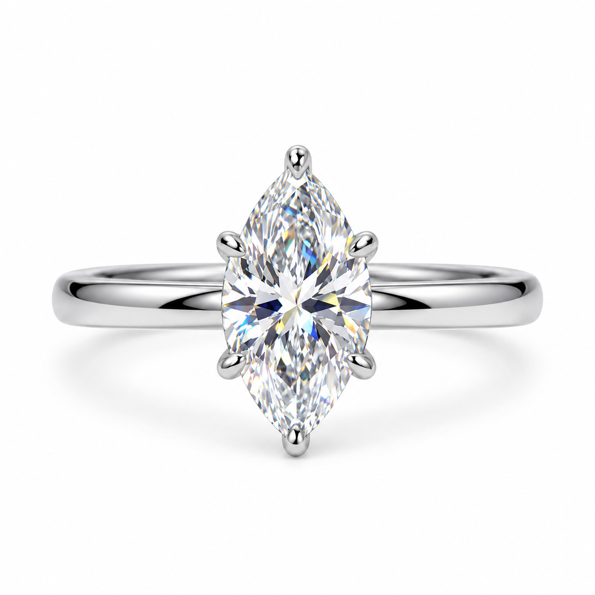 3.0ct Marquise Cut Solitaire Ring