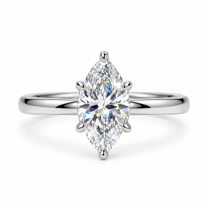 3.0ct Marquise Cut Solitaire Ring