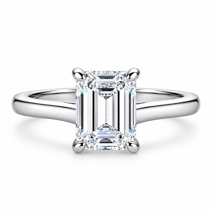 3.0ct Emerald Cut Solitaire Ring